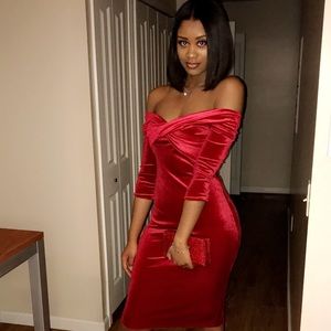 Red Suede Dress
